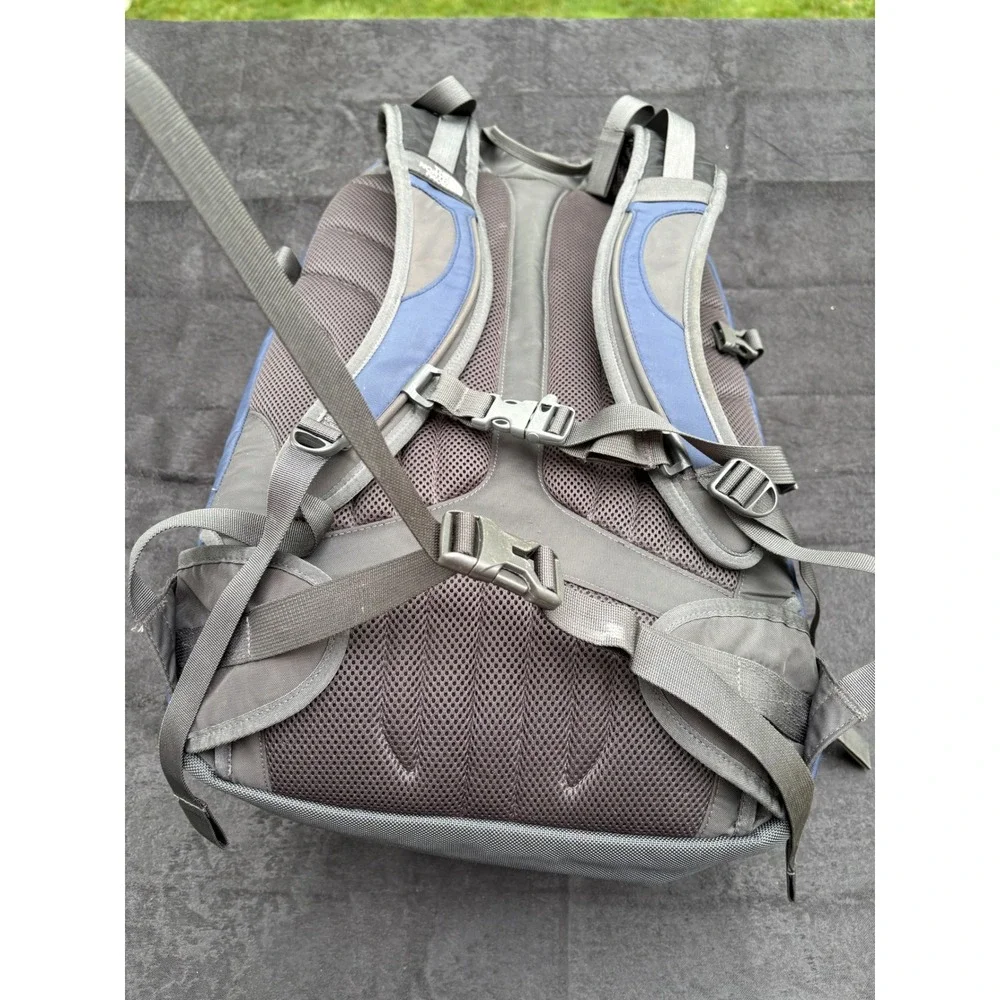 The North Face Router Transit Backpack Navy Blue Grey Laptop Travel Bag Mens